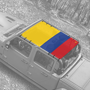 Colombian Flag JT Truck Jeep Full Sunshade Colombian Flag JT Truck Jeep Full Sunshade
