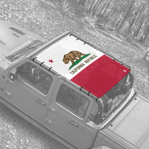 California State Flag JT Truck Jeep Sunshade California State Flag JT Truck Jeep Sunshade