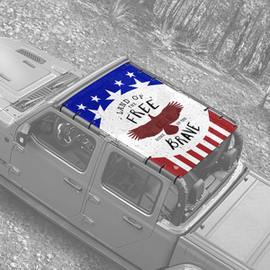 Land of The Free JT Truck Jeep Sunshade Land of The Free JT Truck Jeep Sunshade