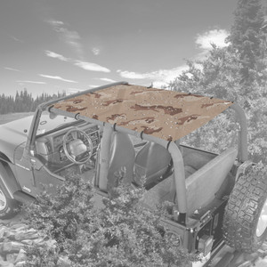 Desert Storm Camo TJ Full Jeep Sunshade Desert Storm Camo TJ Full Jeep Sunshade