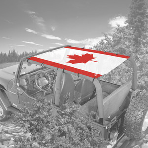 Canadian Flag TJ Jeep Sunshade Canadian Flag TJ Jeep Sunshade