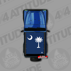 South Carolina State Flag TJ Jeep Sunshade South Carolina State Flag TJ Jeep Sunshade