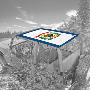 West Virginia State Flag TJ Jeep Sunshade