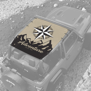 Compass Mountains - JL 2 Door Sunshade Compass Mountains - JL 2 Door Sunshade