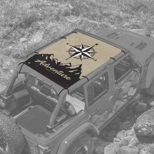 Compass Mt. Adventure - JL 4 Door Jeep Full Sunshade Compass Mt. Adventure - JL 4 Door Jeep Full Sunshade
