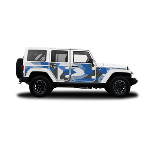 Blue Splinter Camo Action Shield™ Body Armor Full Kit w/ Full Doors - JK 4 Door Blue Splinter Camo Action Shield™ Body Armor Full Kit w/ Full Doors - JK 4 Door