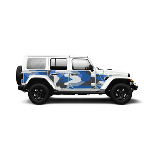 Blue Splinter Camo Action Shield™ Body Armor Full Kit - JL 4 Door Blue Splinter Camo Action Shield™ Body Armor Full Kit - JL 4 Door