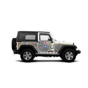Fighter Bomber Grey Action Shield™ Body Armor Full Kit - JK 2 Door Fighter Bomber Grey Action Shield™ Body Armor Full Kit - JK 2 Door