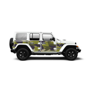 Green Splinter Camo Action Shield™ Body Armor Full Kit - JL 4 Door Green Splinter Camo Action Shield™ Body Armor Full Kit - JL 4 Door