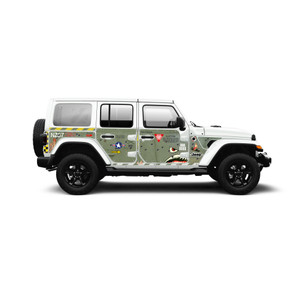 Green Bomber Action Shield™ Body Armor Full Kit - JL 4 Door Green Bomber Action Shield™ Body Armor Full Kit - JL 4 Door
