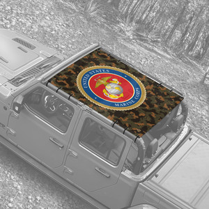 US Marines Camo JT Truck Jeep Sunshade US Marines Camo JT Truck Jeep Sunshade