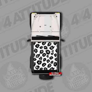 Snow Leopard TJ Jeep Sunshade Snow Leopard TJ Jeep Sunshade