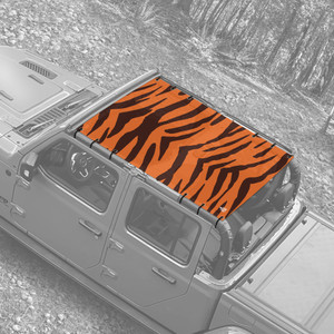 Tiger Stripes JT Gladiator Jeep Full Body Sunshade Tiger Stripes JT Gladiator Jeep Full Body Sunshade