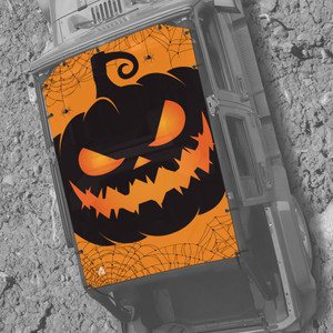Jack-O Halloween Themed JK 4 Door Sunshade Jack-O Halloween Themed JK 4 Door Sunshade