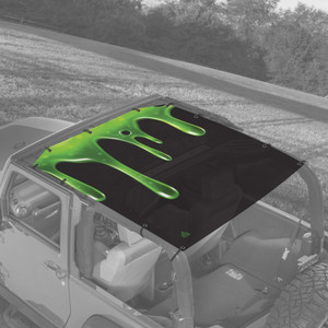Slimey Halloween Themed JK 2 Door Sunshade Slimey Halloween Themed JK 2 Door Sunshade
