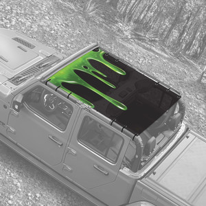 Slimey Halloween Jeep JT Truck Sunshade Slimey Halloween Jeep JT Truck Sunshade