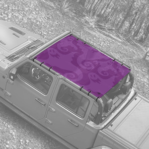 Ghostly Halloween Themed JT Truck Sunshade Ghostly Halloween Themed JT Truck Sunshade