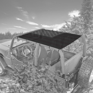 USA Greyscale Sunshade for Jeep Wrangler TJ USA Greyscale Sunshade for Jeep Wrangler TJ