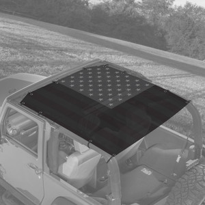 USA Greyscale Full Body Sunshade for Jeep Wrangler JK 2 Door USA Greyscale Full Body Sunshade for Jeep Wrangler JK 2 Door