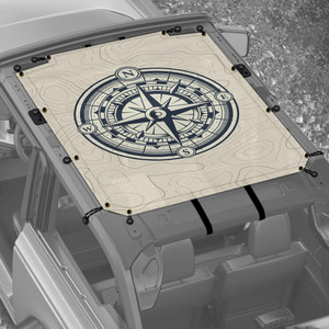 Compass Nautical Sunshade for 2 Door Ford Bronco Compass Nautical Sunshade for 2 Door Ford Bronco