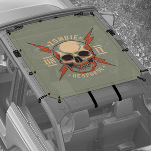 Zombie Patrol Unit Sunshade for 2 Door Ford Bronco Zombie Patrol Unit Sunshade for 2 Door Ford Bronco