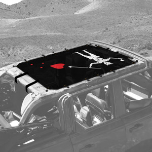 Black Beard Sunshade for 4 Door Ford Bronco Black Beard Sunshade for 4 Door Ford Bronco
