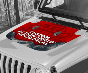 Custom Action Shield™ Hood Decal Custom Action Shield™ Hood Decal