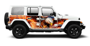 American "250" Eagle With Flames