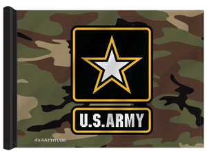US Army Green Camo Trail Flag US Army Green Camo Trail Flag