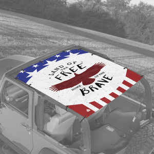 Land of The Free JK 2 Door Jeep Sunshade Land of The Free JK 2 Door Jeep Sunshade