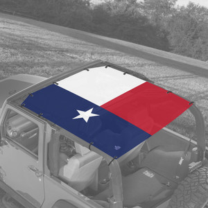 Texas State Flag JK 2 Door Jeep Sunshade Texas State Flag JK 2 Door Jeep Sunshade