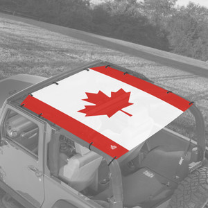 Canadian Flag JK 2 Door Jeep Full Sunshade Canadian Flag JK 2 Door Jeep Full Sunshade