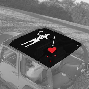 Black Beard Jeep JK 2 Door Sunshade Black Beard Jeep JK 2 Door Sunshade