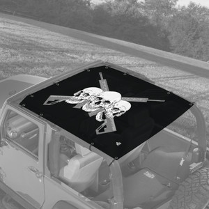 Skull & Guns JK 2 Door Jeep Full Sunshade Skull & Guns JK 2 Door Jeep Full Sunshade
