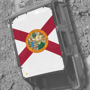 Florida State Flag JK 4 Door Jeep Sunshade Florida State Flag JK 4 Door Jeep Sunshade