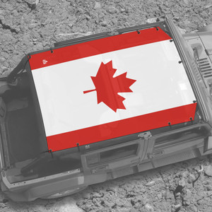 Canadian Flag JK 4 Door Jeep Full Sunshade Canadian Flag JK 4 Door Jeep Full Sunshade