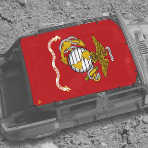 US Marines JK 4 Door Jeep Full Sunshade US Marines JK 4 Door Jeep Full Sunshade