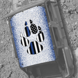 Blue Line Paw JK 4 Door Jeep Sunshade Blue Line Paw JK 4 Door Jeep Sunshade