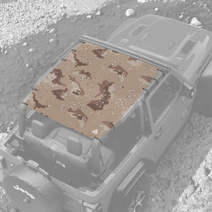 Camo Desert Storm JL 2 Door Full Jeep Sunshade Camo Desert Storm JL 2 Door Full Jeep Sunshade