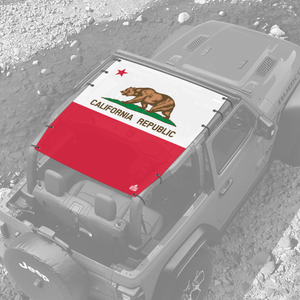 California State Flag - JL 2 Door Sunshade