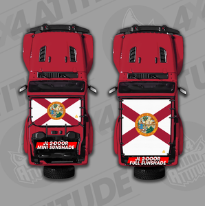 Florida State Flag - JL 2 Door Sunshade Florida State Flag - JL 2 Door Sunshade