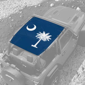 South Carolina State Flag JL 2 Door Jeep Sunshade