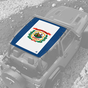 West Virginia State Flag - JL 2 Door Sunshade