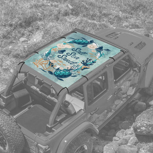 Salt Sea Sand JL 4 Door Jeep Full Sunshade Salt Sea Sand JL 4 Door Jeep Full Sunshade