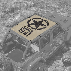 Heritage Since 1941 - JL 4 Door Jeep Full Sunshade Heritage Since 1941 - JL 4 Door Jeep Full Sunshade