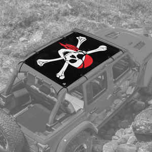 Pirate Flag JL 4 Door Jeep Full Sunshade Pirate Flag JL 4 Door Jeep Full Sunshade