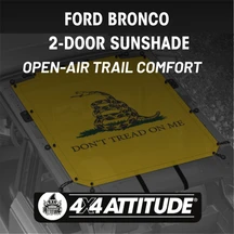 Ford Bronco 2-Door Sunshade Comfort for Open-Air Trail Days