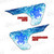 Wavy Blue Turtle Fender Vent Decal Set Wavy Blue Turtle Fender Vent Decal Set