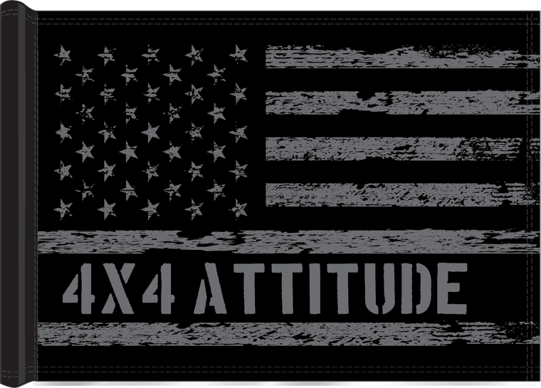 4x4Attitude Branded Black & Gray Trail Flag