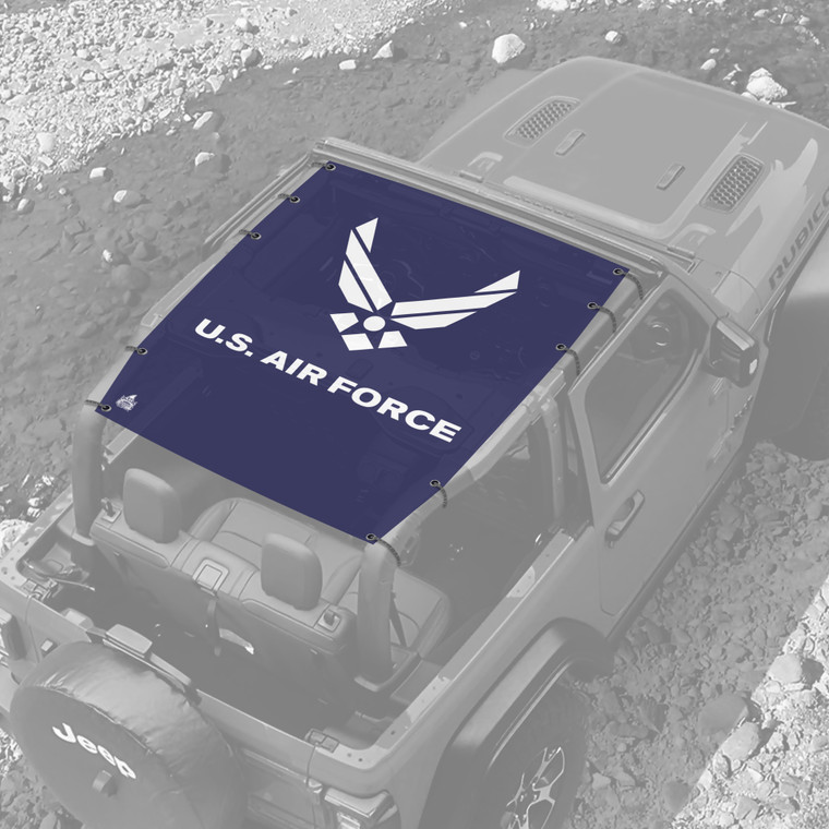 US Air Force JK 2 Door Jeep Full Sunshade